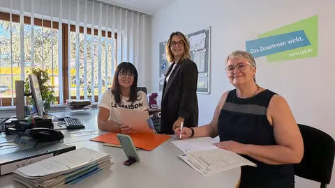 Beratung im Kundenzentrum des CJD Homburg