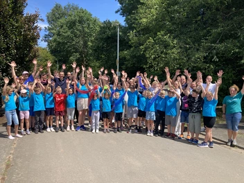 Abschlussfeier mit den Boschkindern