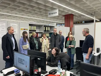 Besuch in der Ausbildung