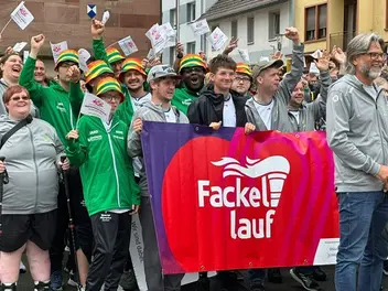 Fackelübergabe ins Saaland