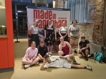 Besuch bei der Generalprobe des Musicals in Neunkirchen