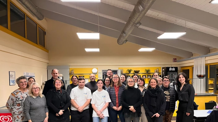 14 Mitarbitende aus Frankreich tauschten sich mit Kollegen aus Homburg über Bildung und Integration aus