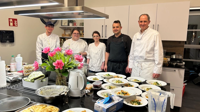 Ein Menü für 15 Eltern