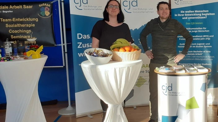 Susanne Drexler und Tim Hoffmann vertraten das CJD