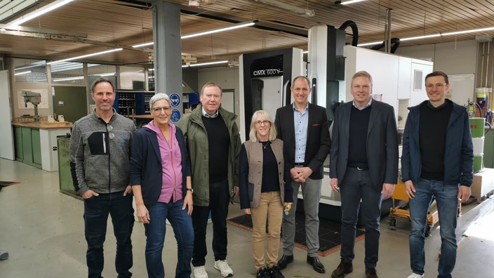 Stefan Pauluhn und Peter Strobel zeigten großes Interesse an den Angeboten des CJD Homburg