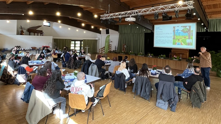 Es gab viele Infos über das Unternehmen und die Angebote