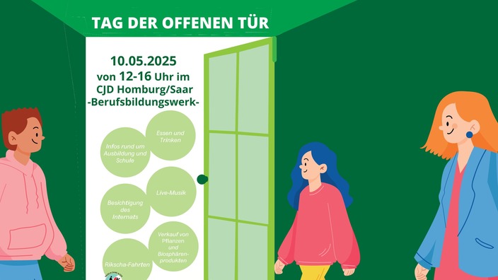 Plakat zum Tag der offenen Tür