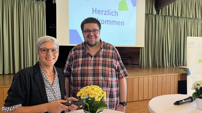 Schulleiterin Dr. Annette Benz und ihr Vertreter Michael Stephan