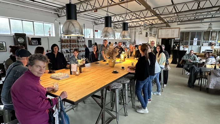 Von der Bohne in die Tasse-Kaffeerösterei