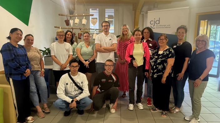 Team und Teinehmende am Kennenlerntag im CJD Neunkirchen