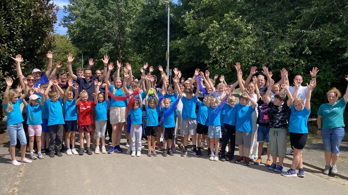 Abschlussfeier mit den Boschkindern