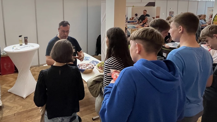 Großes Interesse am CJD-Stand