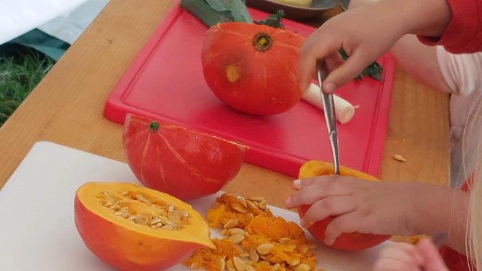 Kürbissuppe auf dem Hof Hochscheid