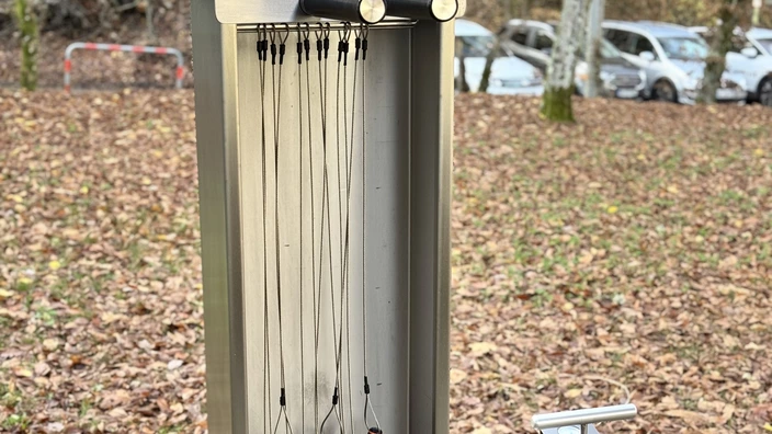 Die fertige Fahrradservicestation