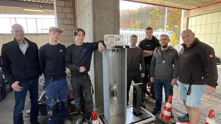 Neue Fahrradservicestation am UKS Homburg
