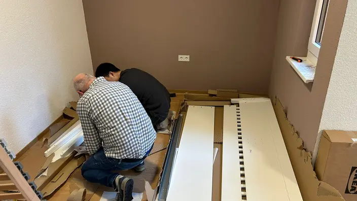 Gemeinsame Renovierung im Mutter-Kindbereich