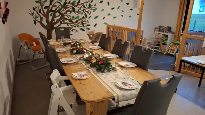 Festlich gedeckter Tisch