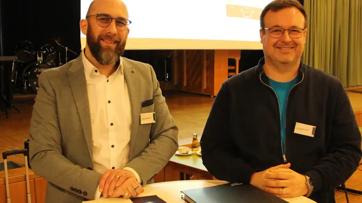 Die Referenten Daniel Dieudonné und Andreas Brixner