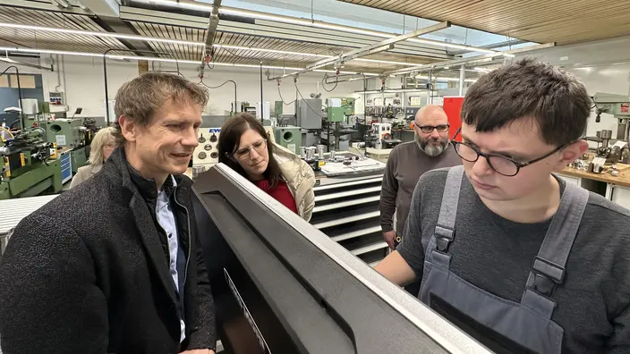 Oliver Stier in der Ausbildung