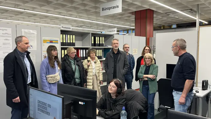 Besuch in der Ausbildung