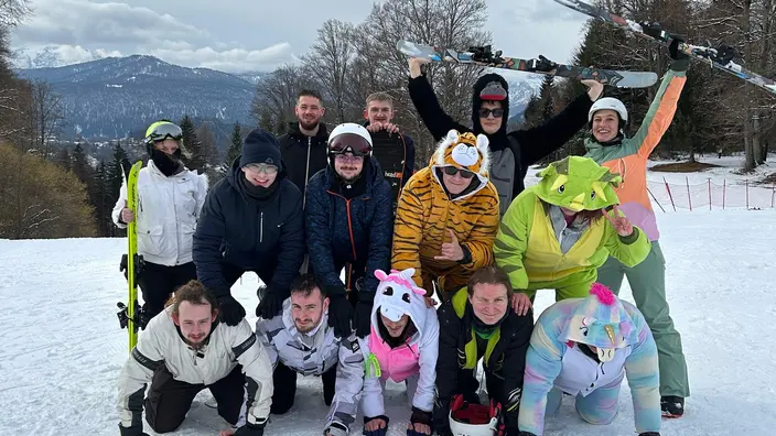 Eine tolle Truppe bei der Skifreizeit