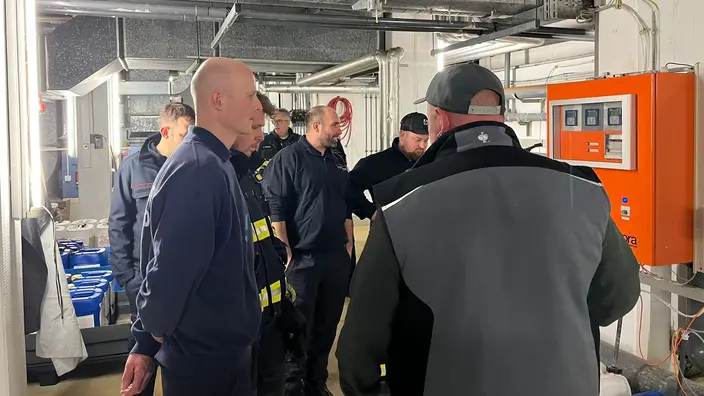 Feuerwehr in der Werkstatt