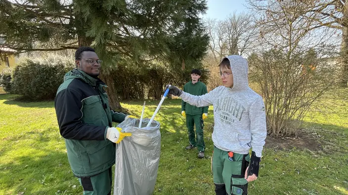Das CJD Homburg nimmt an der Picobello Aktion teil