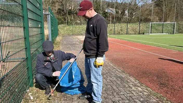 Das CJD Homburg nimmt an der Picobello Aktion teil