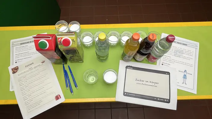 Tolle Präsentation der Themen Ernährung, Bewegung...
