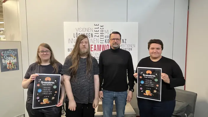 Die Projektgruppe und ihr Ausbilder