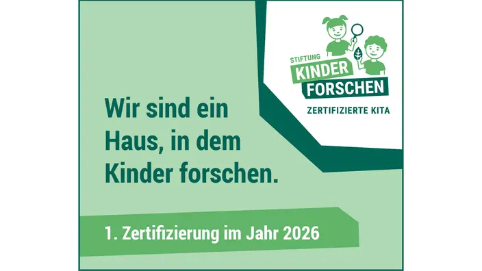 Zertifikat Kinder Forschen - Kita CJD Homburg