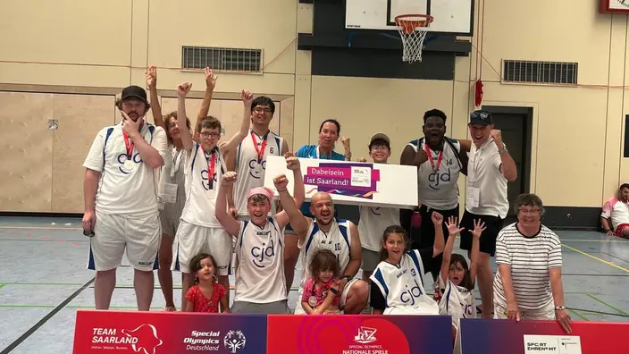 Basketball, Siegerehrung, Silbermedaille