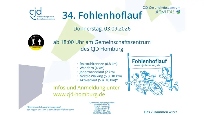 Fohlenhoflauf im CJD Homburg