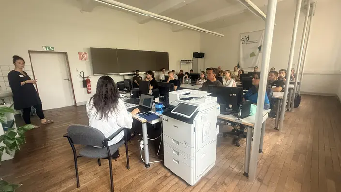 Klassenzimmer beim Start von VIA