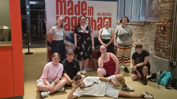 Besuch bei der Generalprobe des Musicals in Neunkirchen