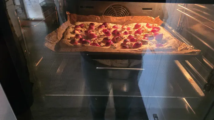 Pizza im Ofen