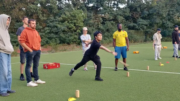 Konzentriertes Spiel beim Wickingerschacht